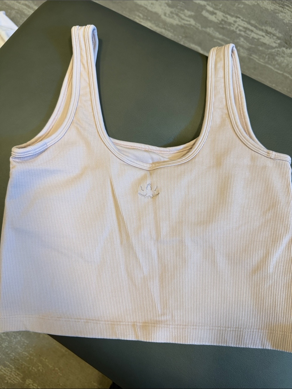 Beyond Yoga Ribbed Tank Bralette in Pale Pink